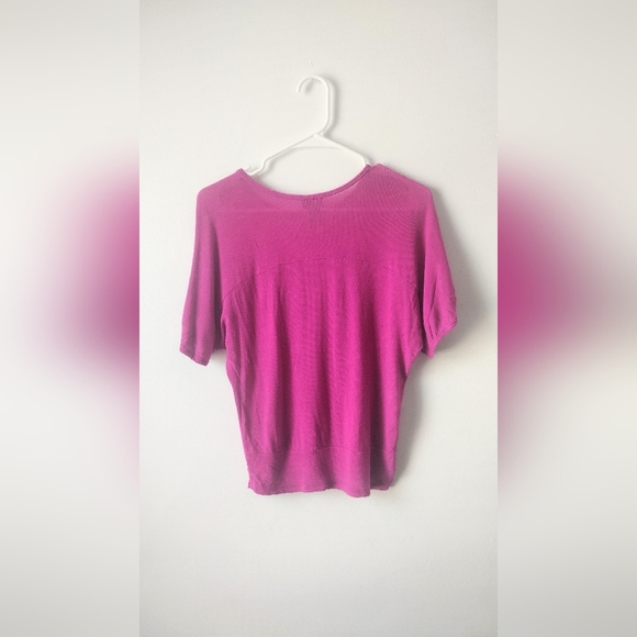 Rue 21 Pink Sequin Short Sleeve Top Size Small - Picture 2 of 5